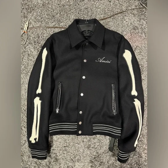ジャケット・アウター AMIRI BONES Teddy Jacket Amiri Bones Varsity Jacket Size 54 L | eBay